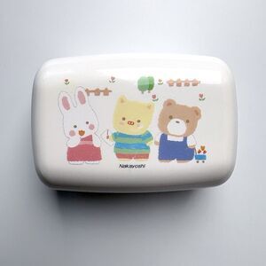 Vtg Sanrio Cheery Chums Soap Dish Retro Nakayoshi Bright Colors on White Japan